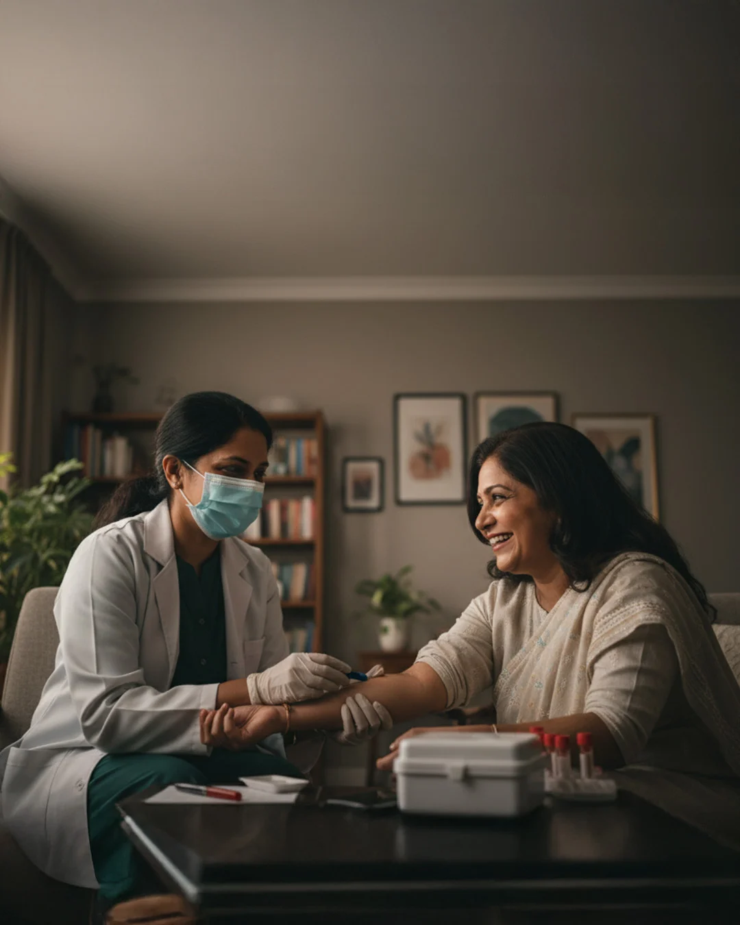 Doctor consulting a patient